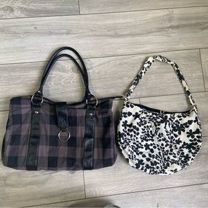 😀Lot of 2 fabric bags